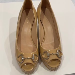 Gucci beige color size 36.5 platform2”